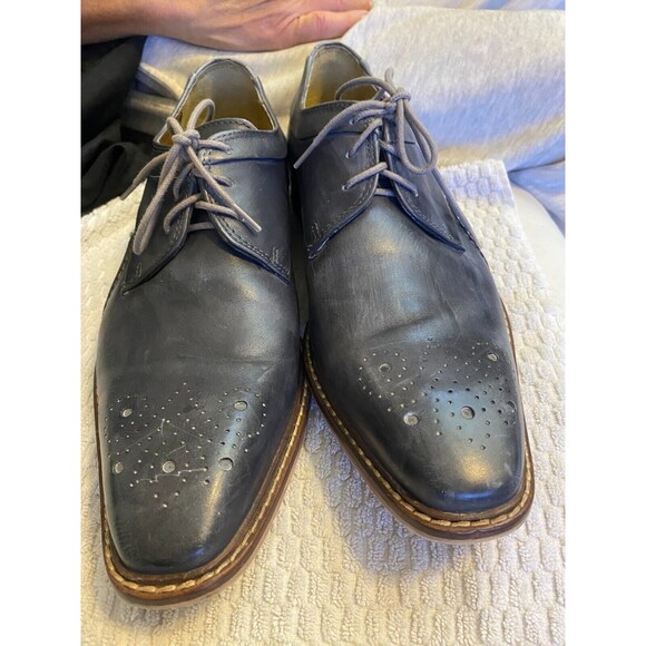 Giorgio Brutini Mens Charcoal Gray Leather Oxfords SZ 11.5M main image 6